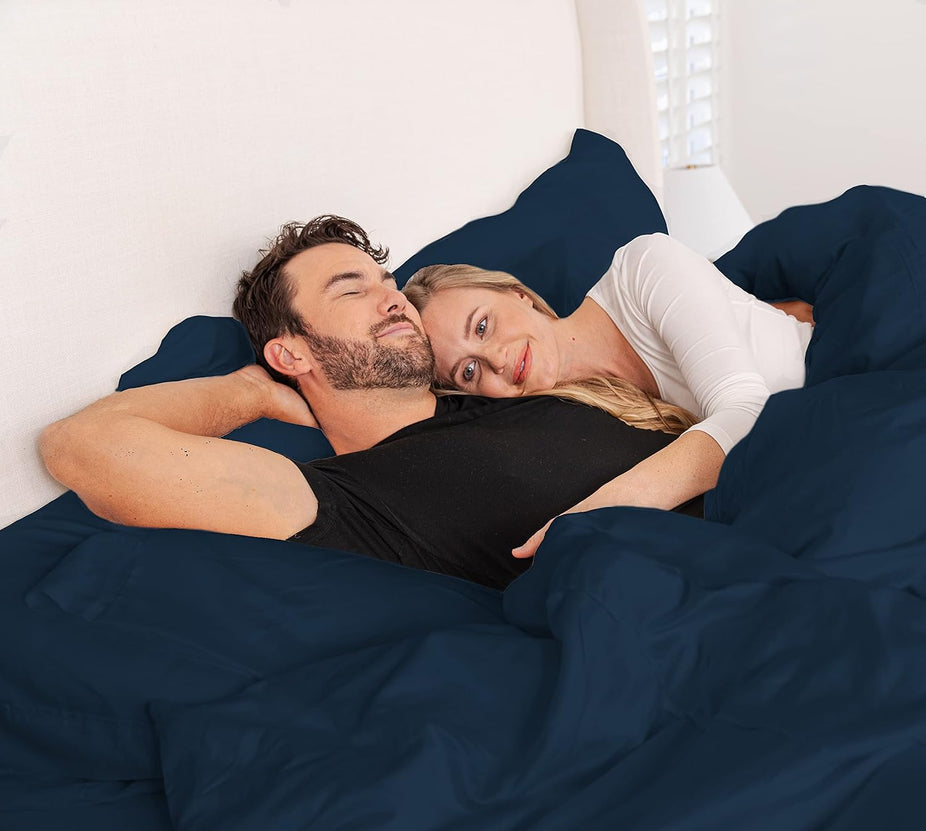 Woven Sheet Set in Suede Blue (Califorina King)