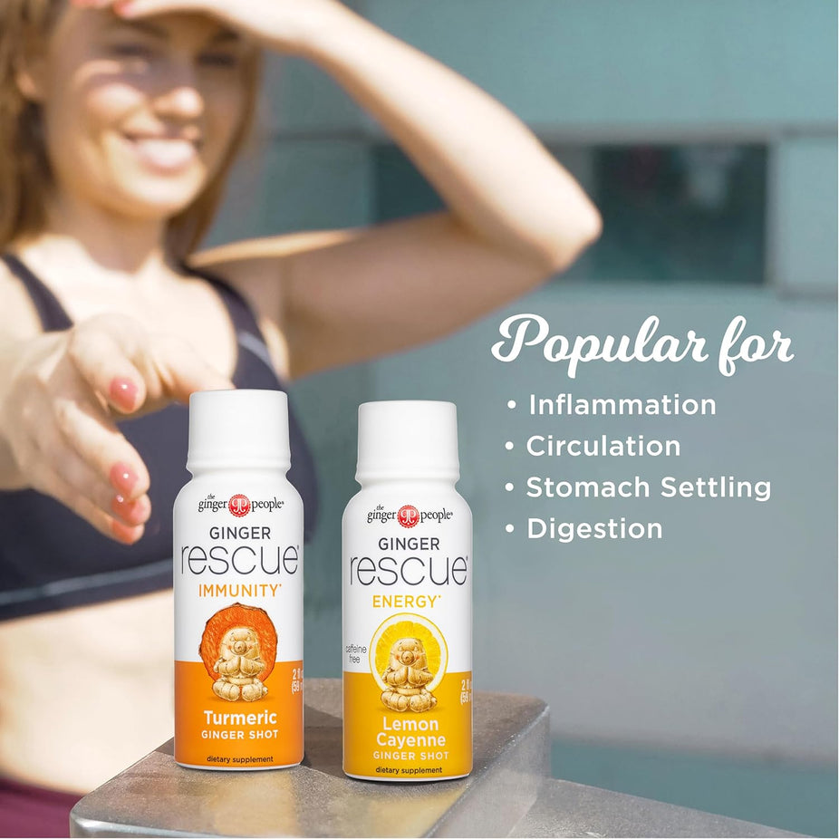 Lemon & Cayenne Rescue Ginger Shots (12 Pack)