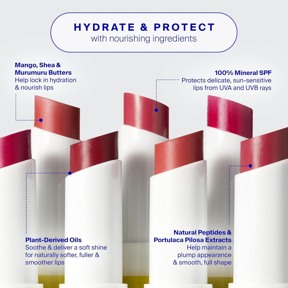 Lipshade 100% Mineral SPF 30 Hydrating Lipstick - High Five