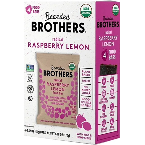 Organic Radical Raspberry Lemon Bars (4 CT)
