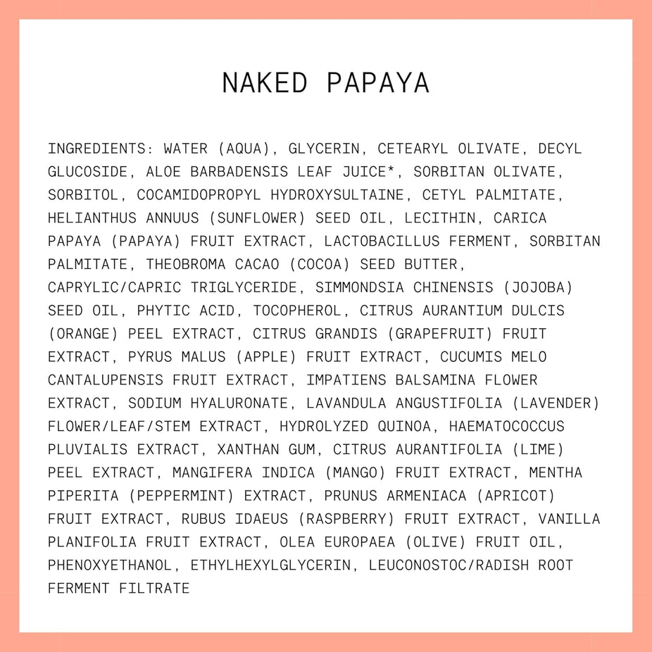 Naked Papaya Gentle Enzyme Milky Cleanser