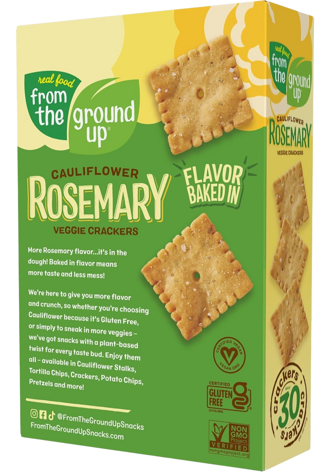 Cauliflower Rosemary Crackers