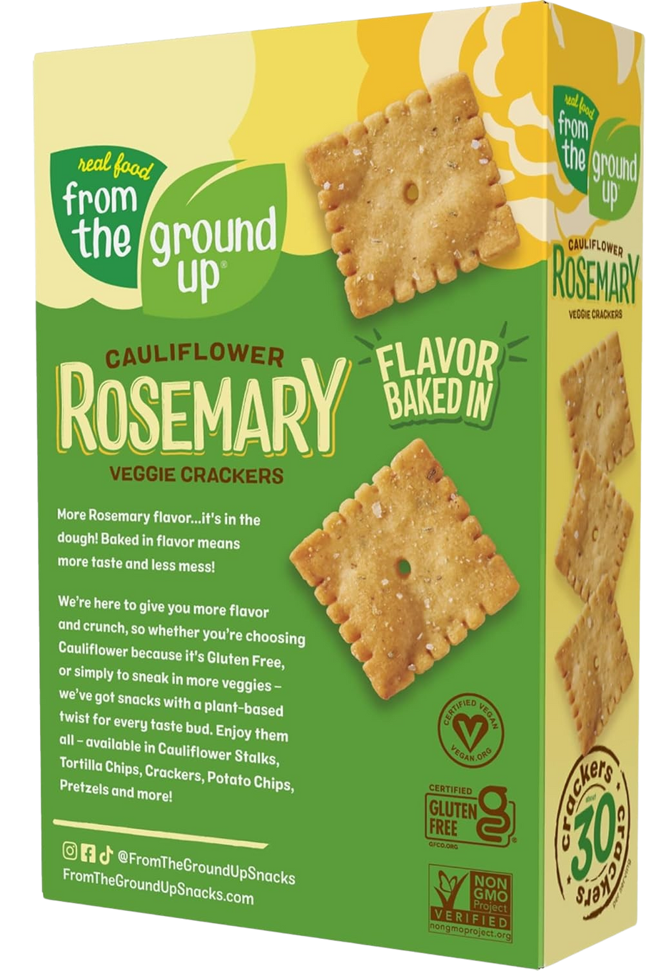 Cauliflower Rosemary Crackers