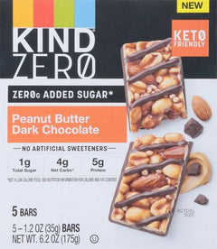 ZERO Added Sugar Peanut Butter Dark Chocolate Bar (5 CT)