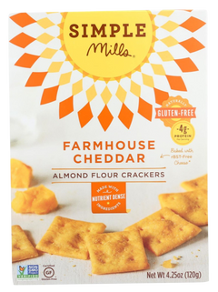 Farmhouse Cheddar Almond Flour Crackers