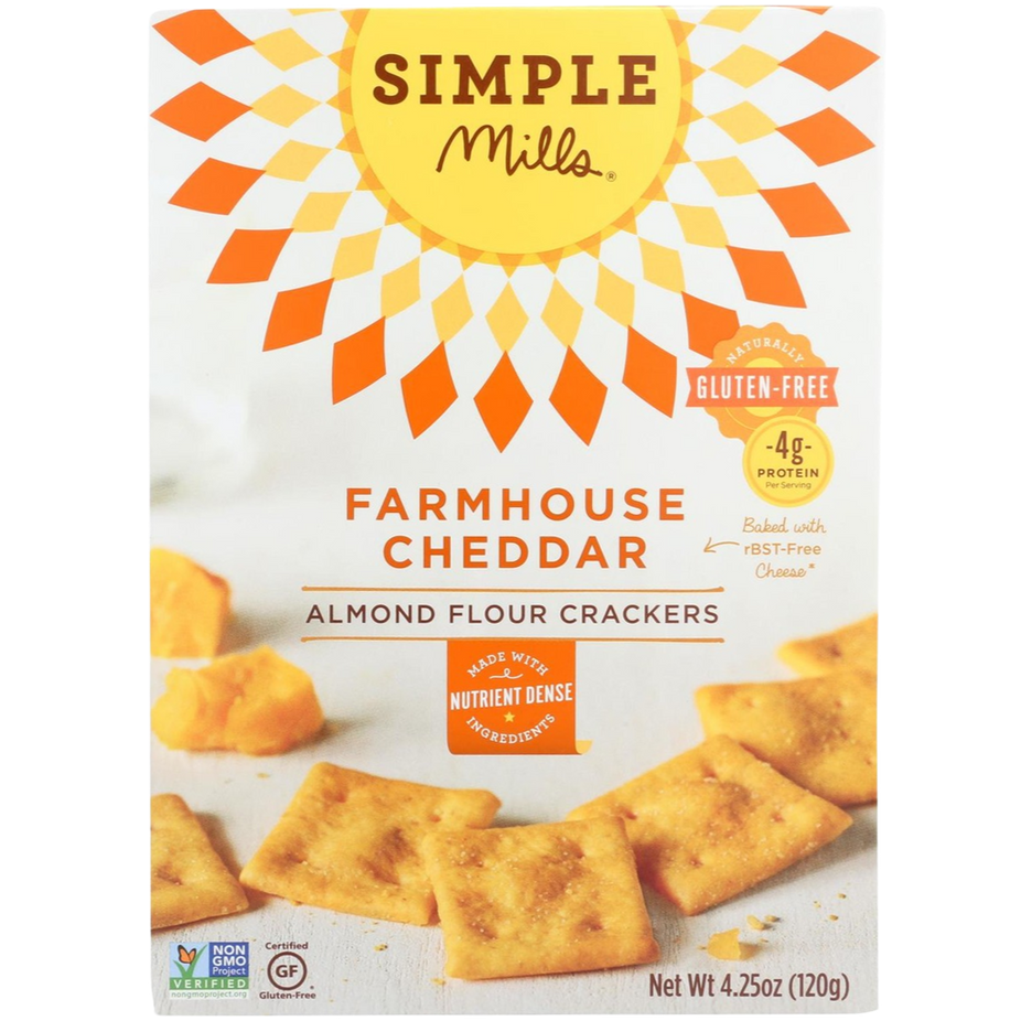 Farmhouse Cheddar Almond Flour Crackers