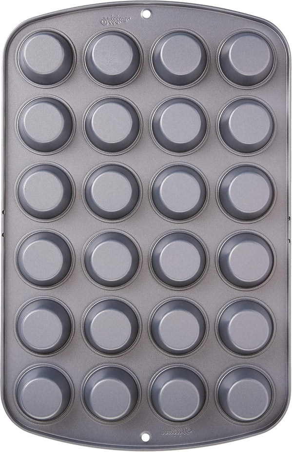 Recipe Right 24 Cup Mini Muffin Pan - Silver