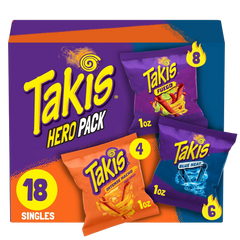 Rolled Hero Pack: 8 Fuego, 6 Blue Heat & 4 Intense Nacho