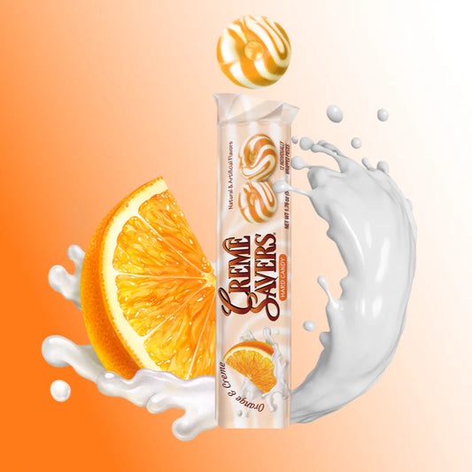 Orange and Creme Roll Candy (24 Pack)