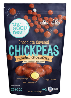 Mocha Chocolate Covered Chickpeas