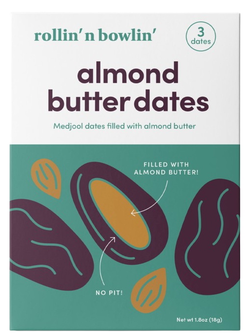 Dates Filled with Almond Butter
