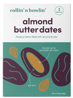 Dates Filled with Almond Butter