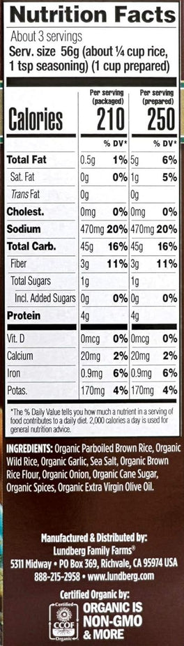 Organic Whole Grain Rice & Original Wild Rice (6 Pack)