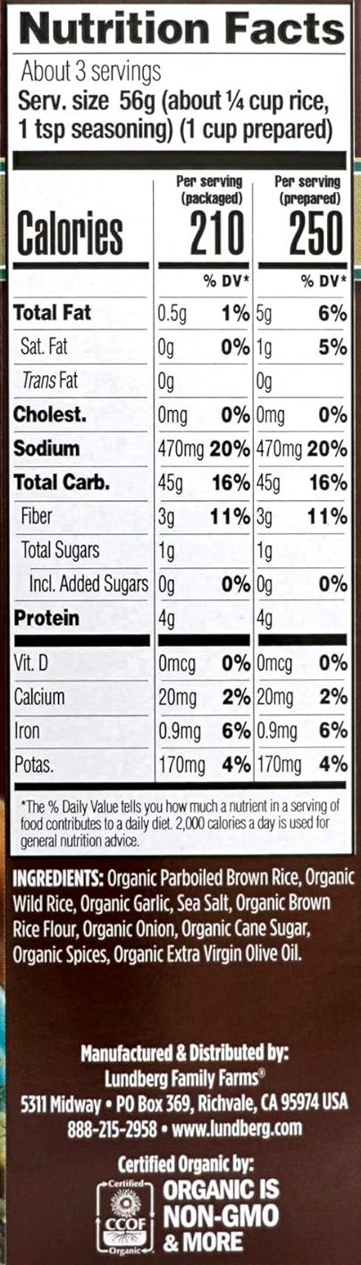 Organic Whole Grain Rice & Original Wild Rice (6 Pack)