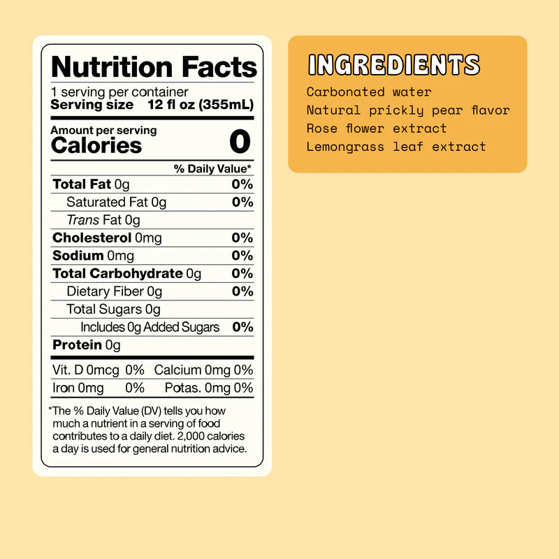 Cactus Rose Sparkling Water (6 Pack)