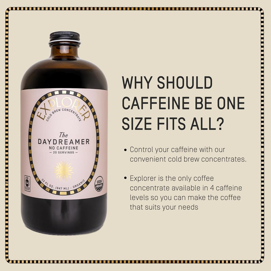 The Daydreamer Decaf Cold Brew Coffee Concentrate