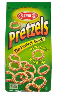 Sesame Pretzel Rings