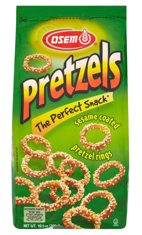 Sesame Pretzel Rings