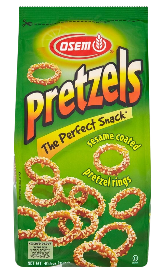 Sesame Pretzel Rings