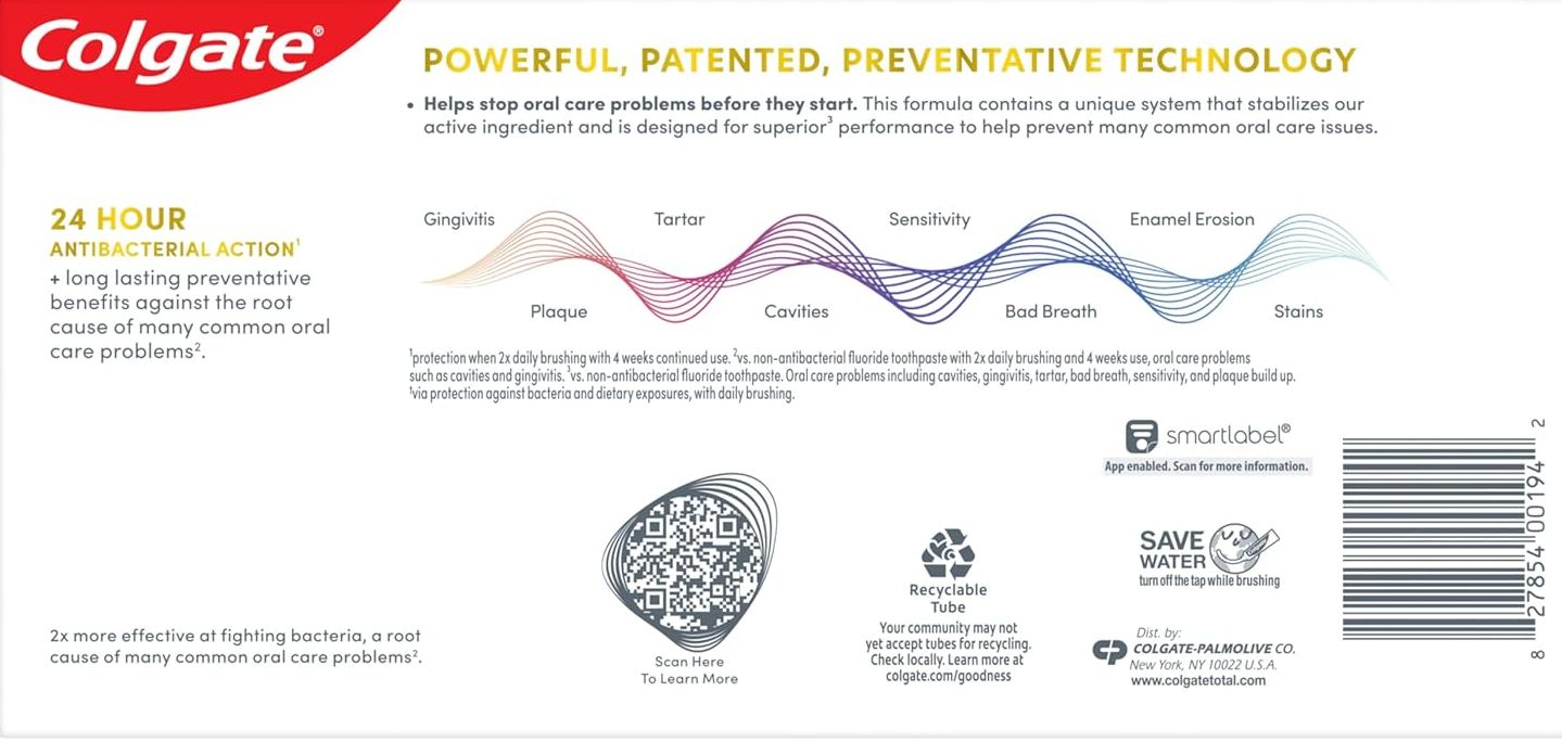 Total Whitening Toothpaste (2 CT)