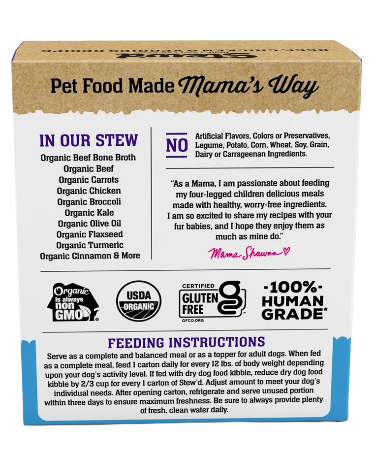 Beef, Chicken & Veggie Dog Food (6 Pack)