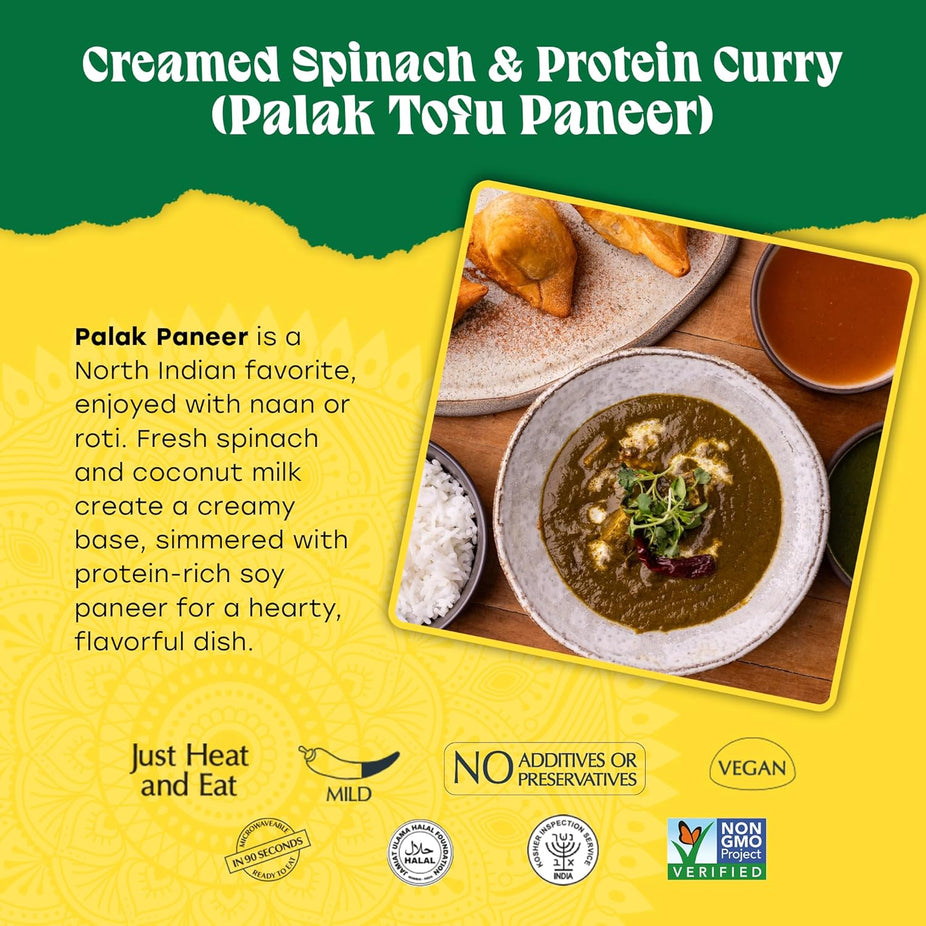 Creamy Spinach Tofu Curry Entree (3CT)