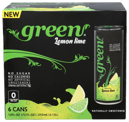 Green Lemon Lime Soda (6 Pack)