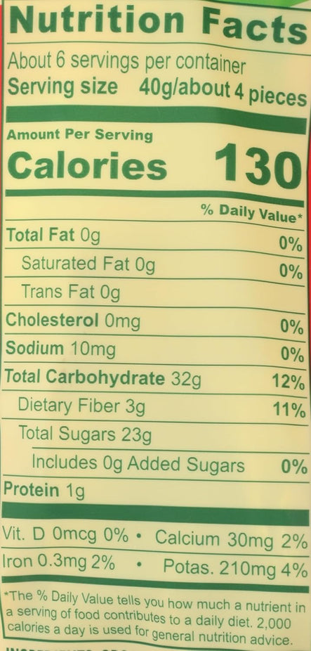 Organic Mango Halves Dried Fruit