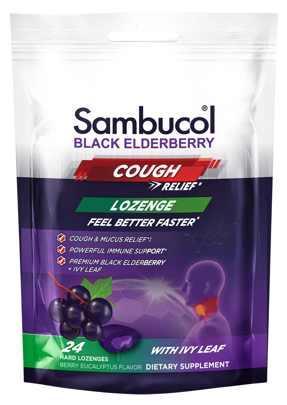 Black Elderberry Cough Relief Lozenge (24 CT)