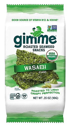 Organic Wasabi Roasted Seaweed Snack