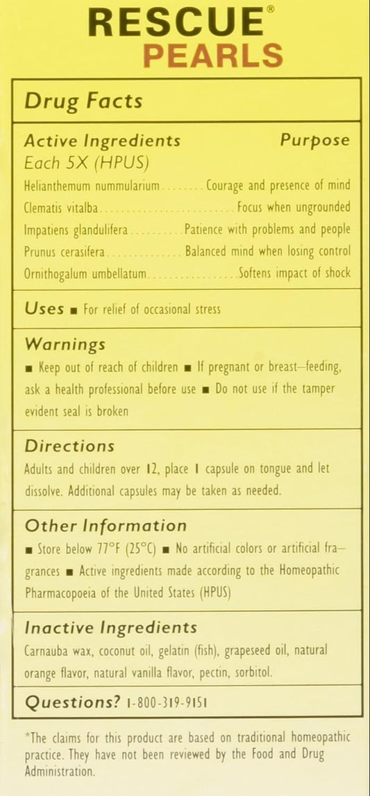 Rescue Pearls Natural Stress Relief