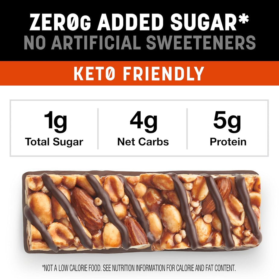 ZERO Added Sugar Peanut Butter Dark Chocolate Bar (5 CT)