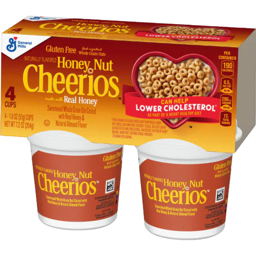 Whole Grain Honey Nut Oat Cereal Cups (4 CT)