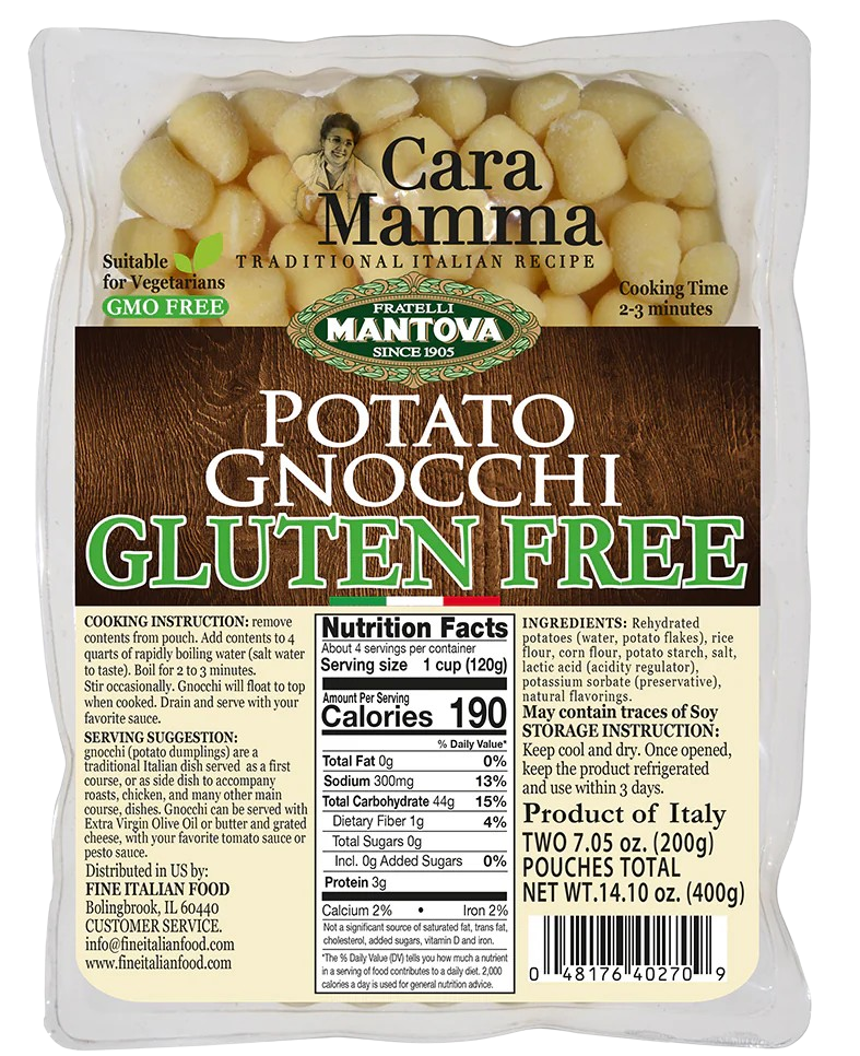 Gluten Free Gnocchi Potato