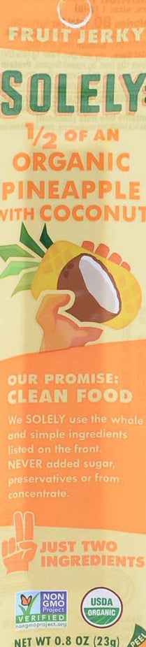 Organic Pineapple with Coconut Fruit Jerky (12 Pack)