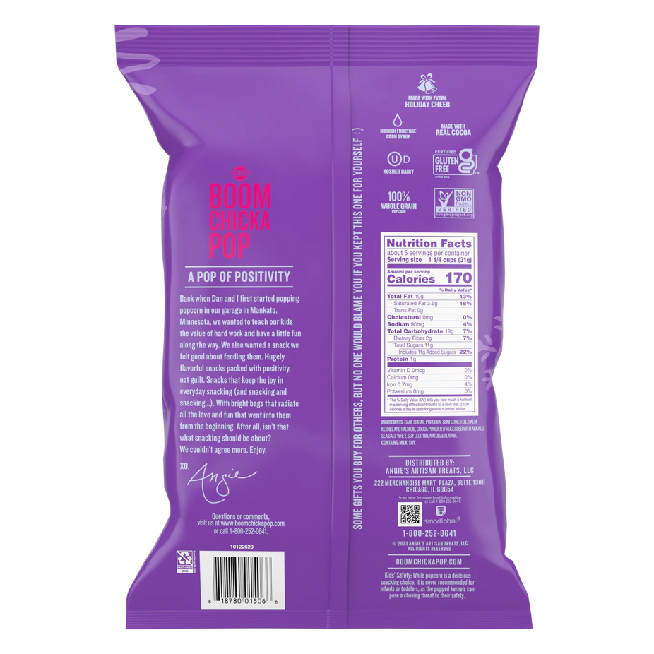 Dark Chocolate Drizzled Sea Salt Kettle Corn