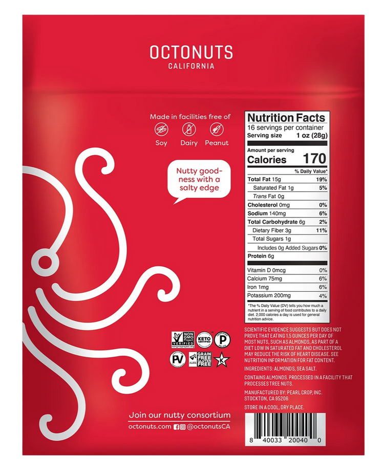 Dry Roasted Sea Salt Almonds