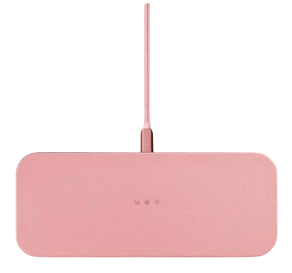 CATCH 2: Multi-Device Leather Charging Pad - Dusty Rose