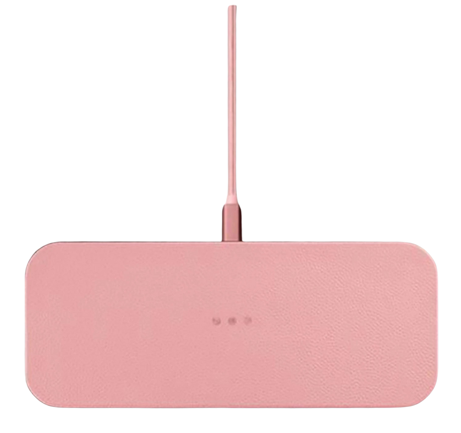 CATCH 2: Multi-Device Leather Charging Pad - Dusty Rose