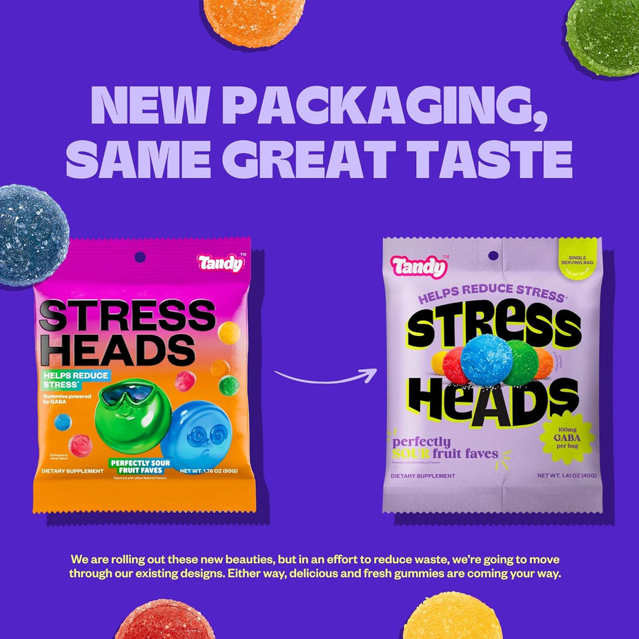 Stress Heads Perfectly Sour Fruit Faves Gummies