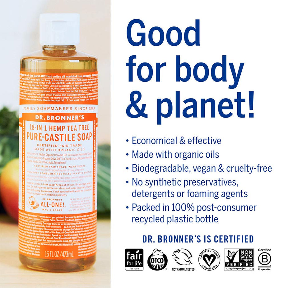 Tea Tree Pure-Castile Liquid Soap