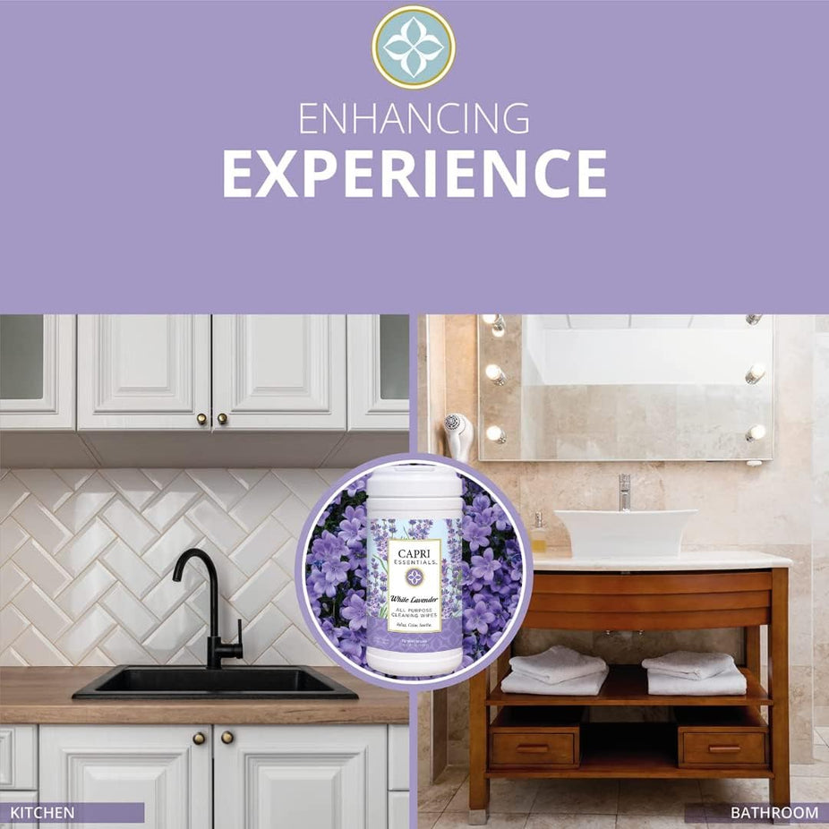 White Lavender All Purpose Wipes (70 CT)