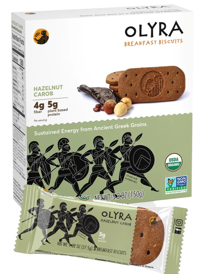 Hazelnut Carob Crunchy Breakfast Biscuits