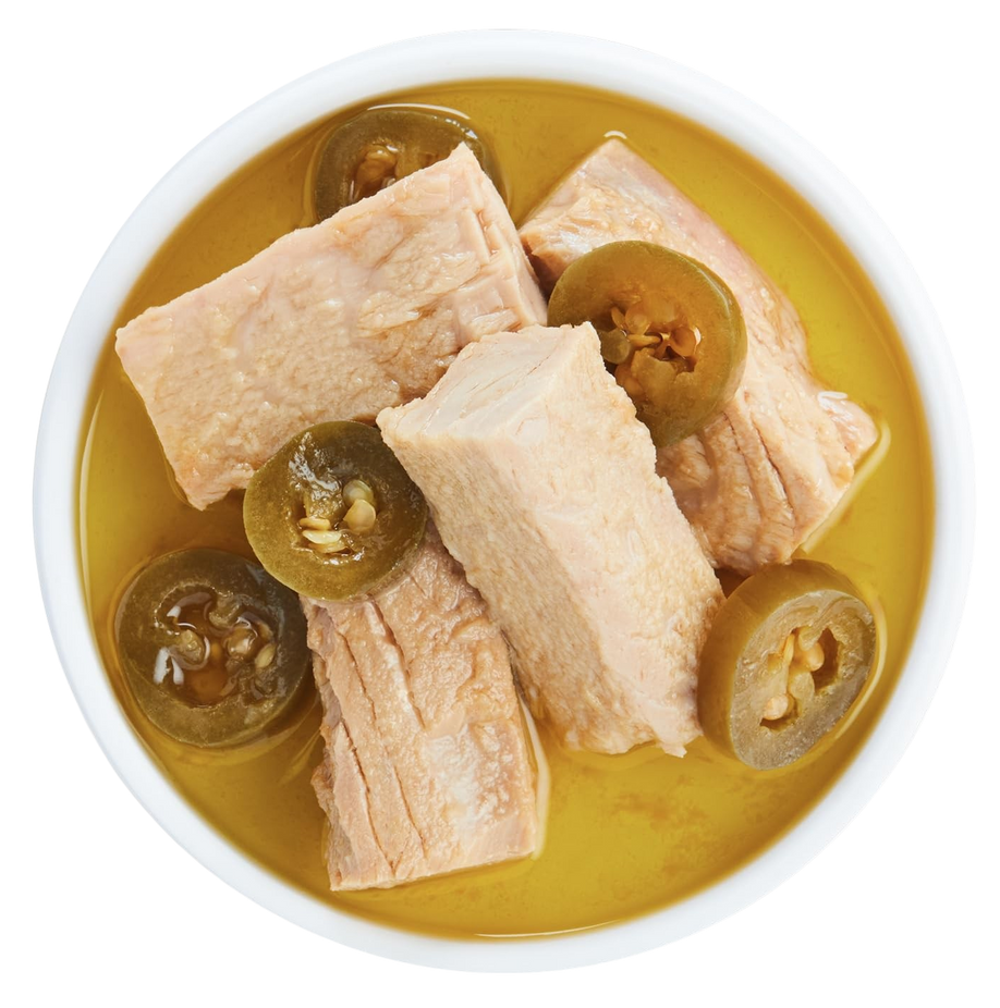 Yellowfin Tuna Fillets in EVOO with Jalapeno Peppers (6 Pack)