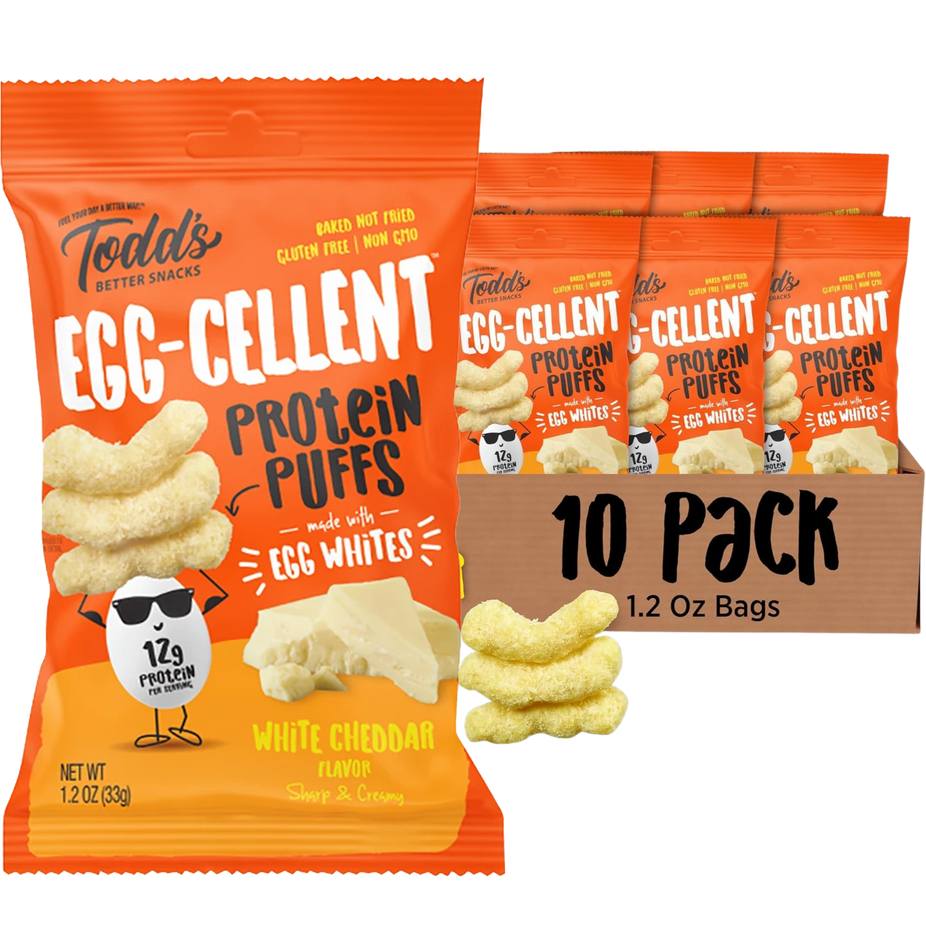 Egg-Cellent Protein Puffs - White Cheddar (10 Pack)