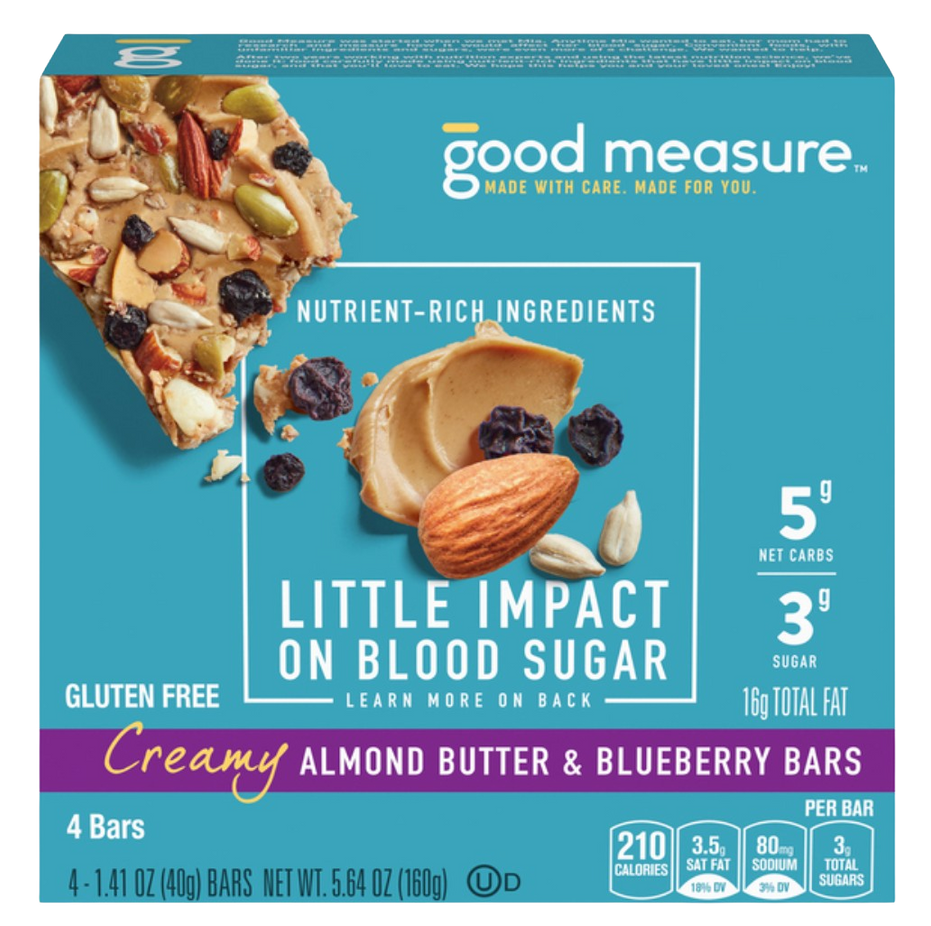 Creamy Almond Butter & Blueberry Bars (4 CT)