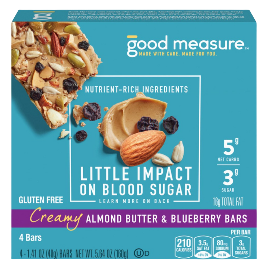 Creamy Almond Butter & Blueberry Bars (4 CT)