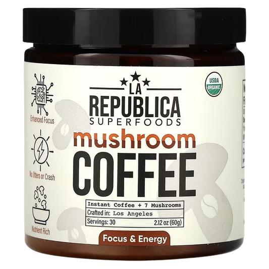 Instant Mushroom Coffee with 7 Superfood Mushrooms