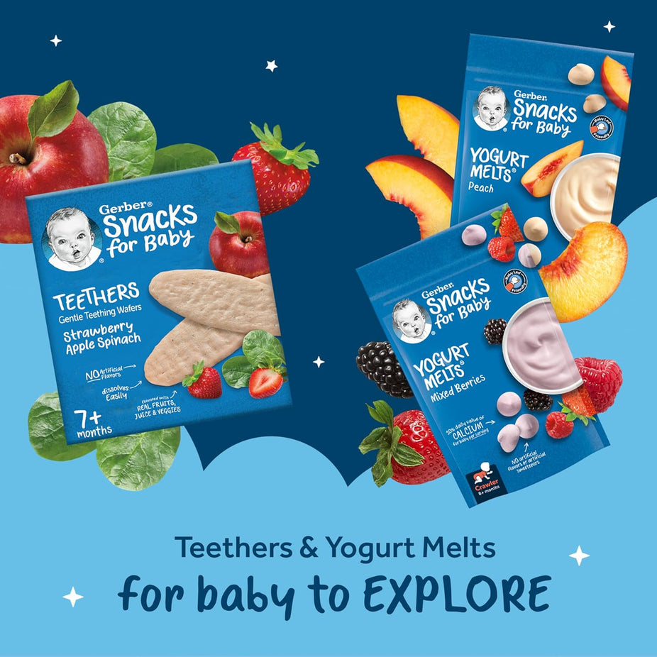Snacks for Babies - Discovery Pack - Yogurt Melts and Teethers (6 Pack)