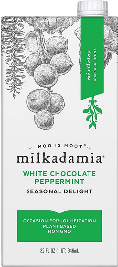 White Chocolate Peppermint Macadamia Milk